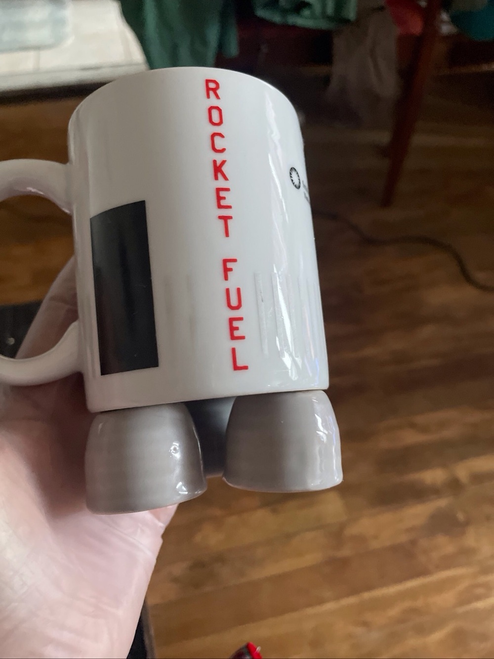 Collectible Smithsonian Ceramic Mug, Unique Rocket Capsule Design.